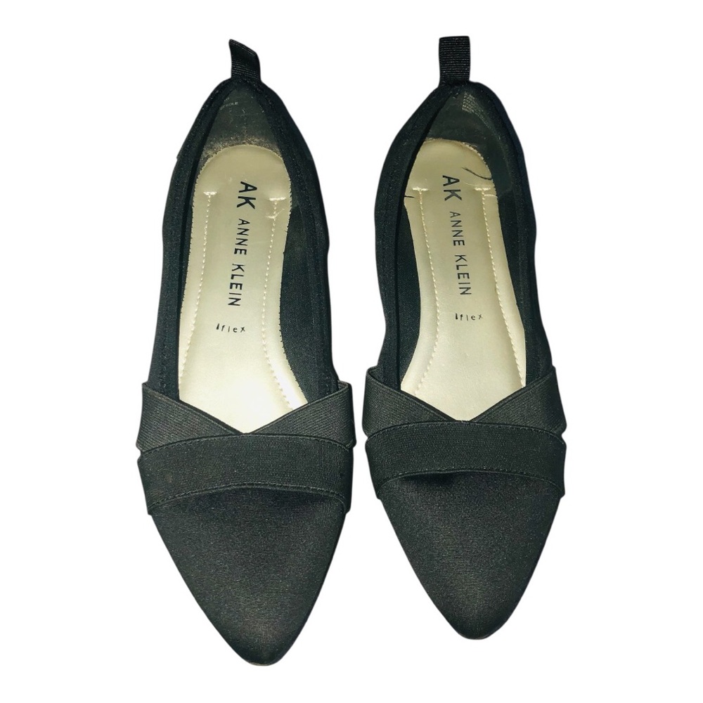 Anne Klein Women's Elegant Black Flats Size 8.5